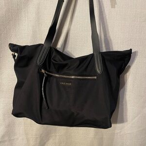 Cole Haan Black Purse with gold zippers